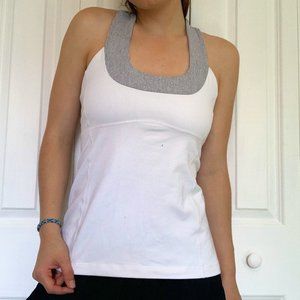 Lulu Lemon Racerback Tank Top White